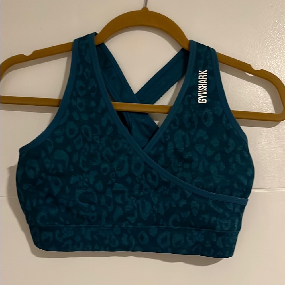 Gymshark Adapt Animal Teal Sports Bra